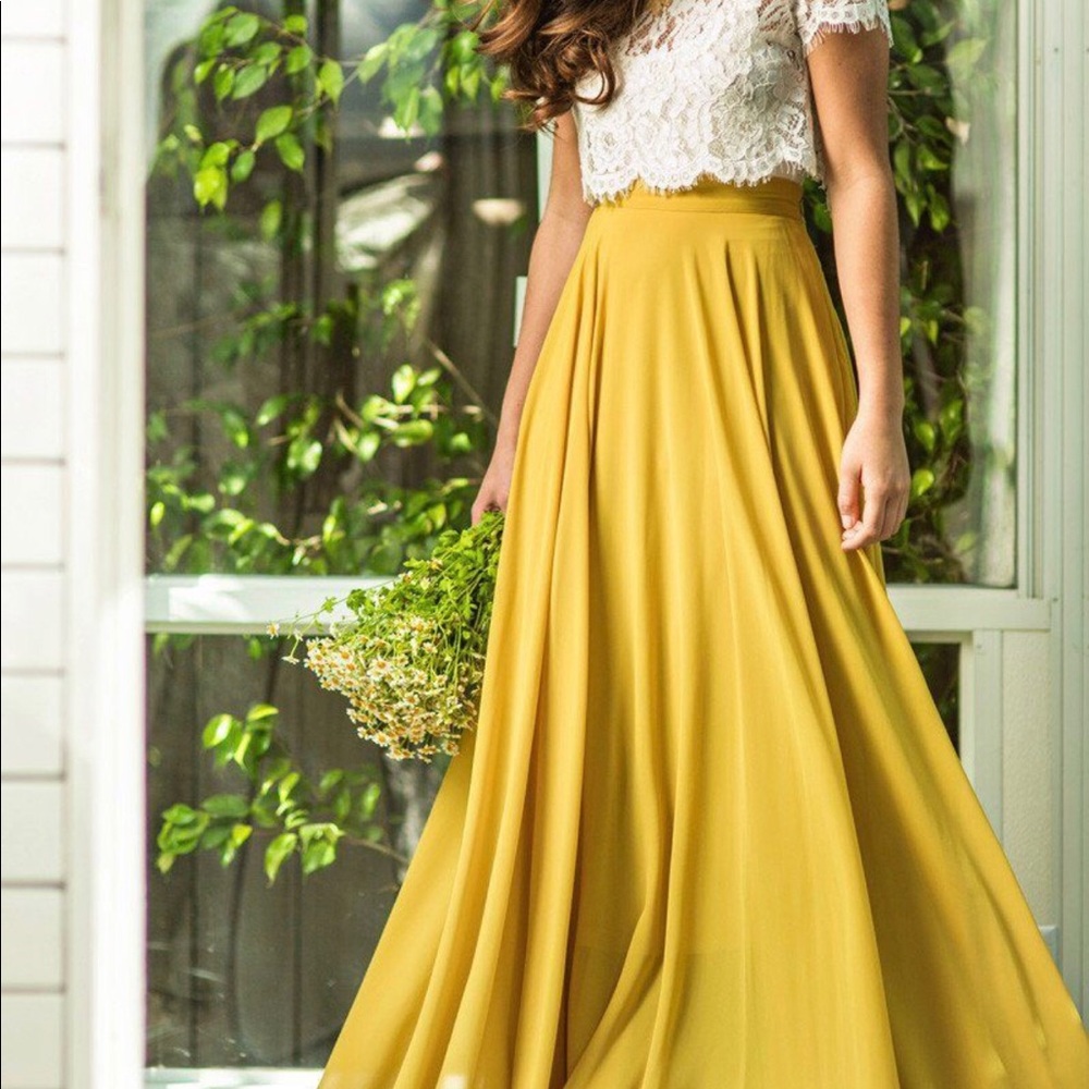 Yellow Maxi Skirt